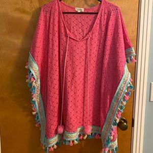 Poncho/bathing suit cover up